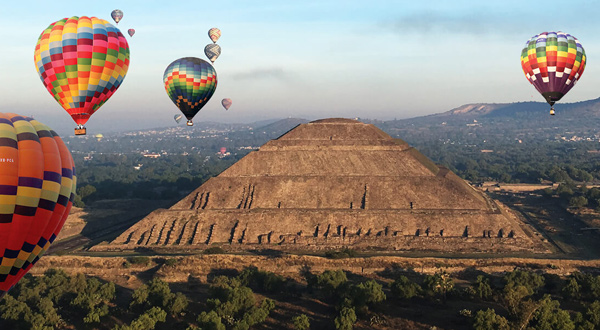 Vuelo en Globo en Teotihuacan